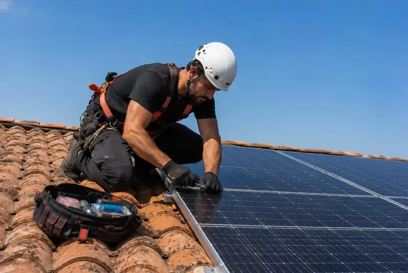 Maintenance et monitoring de panneaux solaires à Roujan